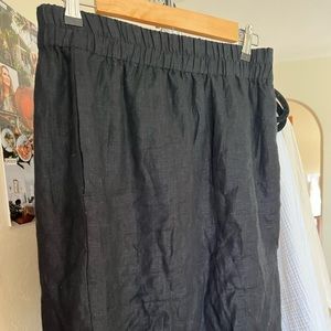 Jcrew linen mini skirt with pockets